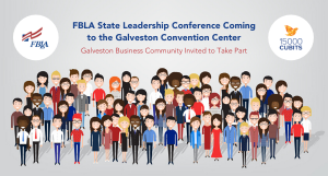 Illustration of diverse group of people for the FBLA State Leadership Conference