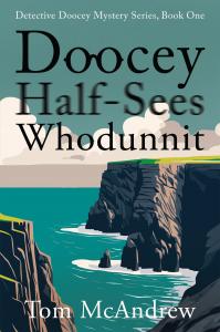 'Doocey Half-Sees Whodunnit' by Tom McAndrew, front cover of book