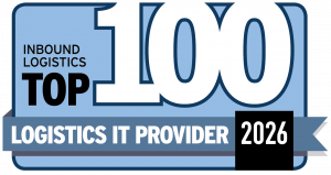 Graphic awarded by Inbound Logistics to Top 100 winners
