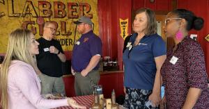 Arizona Business owners interacting and networking