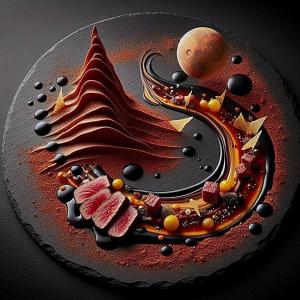 Conceptual space cuisine from ART BITE showing AI sensory design and space experience system