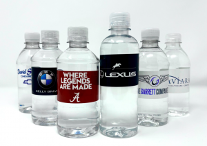 custom bottled water,.