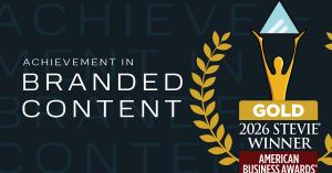 Gold Stevie Award Image - Achievement in Branded Content
