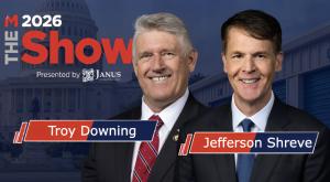 Troy Downing and Jefferson Shreve at MSM's THE Show