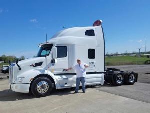 A truck used by Spot Edge Trucking