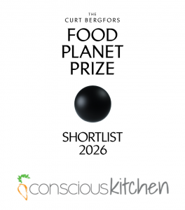Logos of the Food Planet Prize and Conscious Kitchen