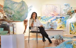 Micheline Klagsbrun in Art Studio