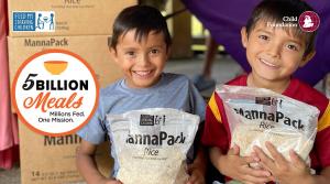 Child Foundation and Feed My Starving Children partnership delivering meals to children in need in Iran