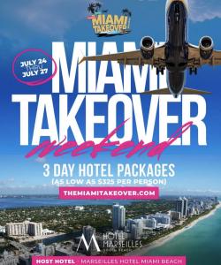 MIAMI BEACH, Fla. — The Miami Takeover (MTO) is returning to Miami Beach July 24–27, 2026 for the largest and boldest cultural beach festival of the summer in collaboration with the Miami Beach Visitor and Convention Authority (MBVCA) and the City of Miam