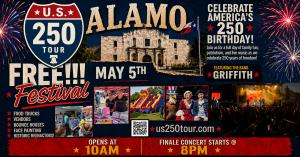 The Alamo Welcomes the U.S. 250 Tour on May 5