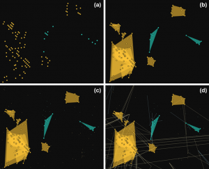 A team of four Naval Postgraduate School students developed Frequency-based Algorithm for Spatial and Temporal Clustering Analysis with Thresholds (FASTCAT) to extract meaning from the seemingly jumbled and patternless collection of battlefield emissions 