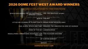 List of names of the award winners for the 2026 Dome Fest West film festival.