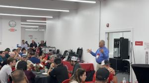 Tom Lawton speaks to TESCOOL Students