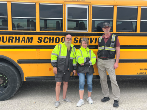 Durham School Services’ Team in Central Missouri with their safety jackets.