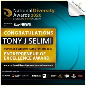 National Diversity Entrepreneur of Excellence Award Nominee Tony Jeton Selimi