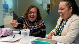 Educators engaging in FREE STEM learning activities at STEM Studio Professional Development Program offered by Tiger Woods' nonprofit organization, TGR Foundation.Programming