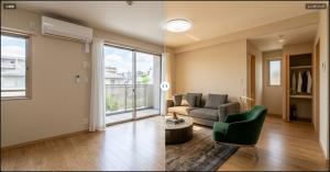 Virtual staging - before and after