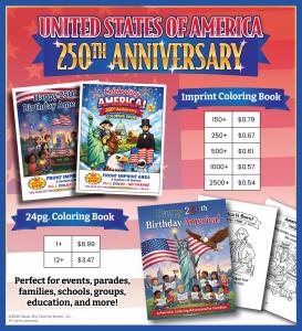 “Happy 250th Birthday America!” is a patriotic children’s coloring book that celebrates the United States’ 250th anniversary with fun, age‑appropriate artwork for kids ages 4–12. This red, white, and blue coloring adventure is ideal for classrooms, homesc