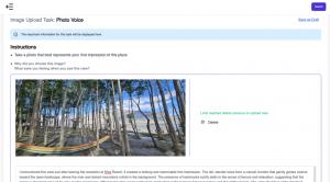 A participant using mobile ethnography to capture real-time photos, videos, and text responses, showcasing authentic travel experiences and in-the-moment insights through photovoice.