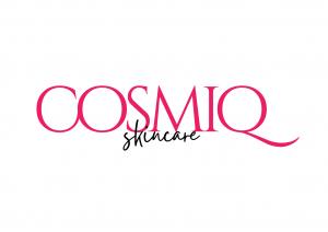 Cosmiq Skincare brand logo.