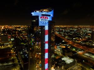 Paramount Miami Worldcenter Flies Stars & Stripes for Florida Primary