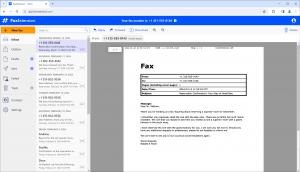 Receiving a fax through FaxExtension.