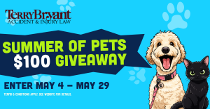 Terry Bryant Accident & Injury Law Announces Return of Its Summer of Pets Giveaway