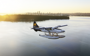 Harbour Air plane over English Bay
