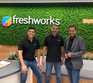 Vistar and Freshworks Team in Freshworks Office