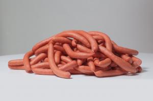Pile of Beefy Butcher Dogs - these will be served up at NRA show this year