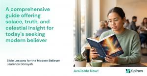 A promotional image of the book. Bible Lessons for the Modern Believer by Laurenzo Benayah, available now from Spines.