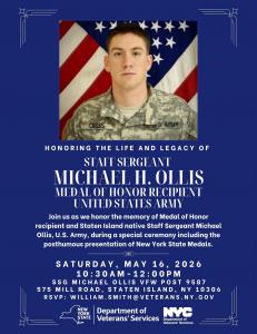 SSGT Michael Ollis Memorial Event Flyer