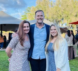 Group photo at event, subjects Mindy Wright, Senior Strategist at WOC | Resonance, Karyn Carreon, Regional Director of Marketing, California at City Cruises, David Cumpston, Director at WOC | Resonance