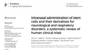 Intranasal stem cells