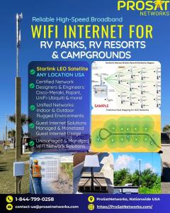 Managed WiFI Networks for RV Parks, Resorts and Campgrounds