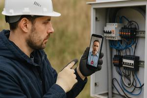Field worked on a Brosix video call
