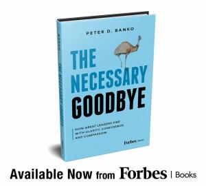 Book cover image of "The Necessary Goodbye" by Peter D. Banko.