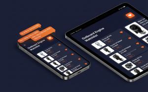 Outboard Listings mobile app showcase displaying boating resources, marine listings, and navigation features on a smartphone interface.