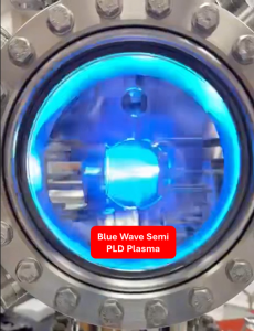 Plasma Plume produced by Blue Wave Semiconductors PLD system