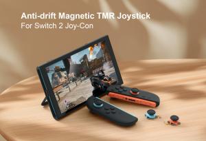 GuliKit TMR-Ersatz-Joystick-Set zusammen mit Switch 2 Joy-Con Controllern