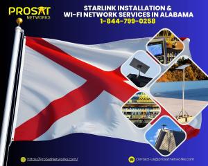 ProSat Networks Starlink Installation and WiFi Network Services in Alabama 1-844-799-0258