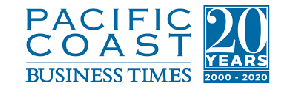 20th Anniversary Logo of Pacific Coast Business Times