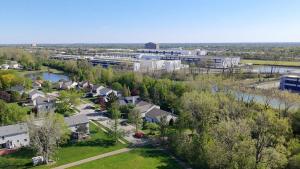 The center is slated to be powered by a methane gas-powered fuel cell. Right now, the gas may come from fracking Ohio state parks and public lands. Methane gas is 86 times more potent than carbon dioxide in trapping heat in the atmosphere, a major culprit