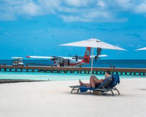 Seaplane touched down at Cinnamon Velifushi Maldives
