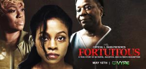 Official poster for the feature film FORTUITOUS, premiering on VYRE Network beginning May 15, 2026