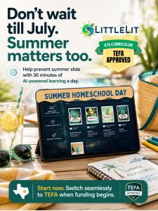 Don't wait till July, Start with LittleLit AI now with our summer homeschool curriculum