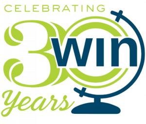 WIN Learning 30th anniversary logo