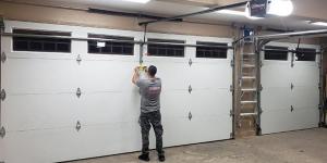Garage Door Tech installing a new door