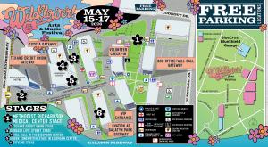 2026 Wildflower! Arts & Music Festival Venue Map