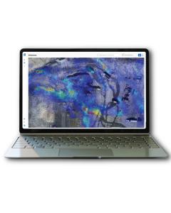 Bridger for RNG data imagery on a computer, highlighting plumes across a landfill.